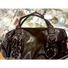 NEW Womens Brown Faux Leather Medium Beach Tote Shopper Purse School Travel Bag