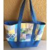 LILLY PULITZER QUILTED BLUE BEACH BAG TOTE PURSE