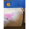 LILLY PULITZER QUILTED BLUE BEACH BAG TOTE PURSE