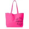 NWT Sz M 3Pz Victoria&#039;s Secret Tote Bag ,Bra,Tank Top Pink Black Eat Sleep Beach