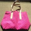 NEW Victoria&#039;s Secret Pink Large Tote Bag Weekend Beach Pool Neon Very Sexy NWT