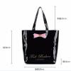 Floral Print Woman Handbag Jelly Clear Transparent Beach Shoulder Bag Tote Purse