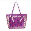 Clear PVC Beach Handbag Shoulder Bag Tote with Small Cosmetic Bag