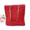 Women&#039;s handmade woven summer beach square shape straw bag shoulder bag handbag