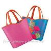 NEW Lancome Hot Pink &amp; Floral Reversible Medium Beach Tote Bag Purse Travel