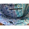 Indian Handmade Mandala Shopping Purse Cotton Beach Bag Large Tote Blue Bag