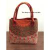 Indian Ombre Handmade Mandala Shopping Purse Cotton Beach Bag Large Tote Bag