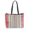 Pink Multi Color Handbag Bag Purse Tote BI-1190 Fashion Boho Festival Beach