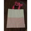 Tote Bag Beach Bag Pink Stripe &amp; Natural New!!