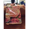 TOUS  Rose  Floral Tote SMALL BOOK BEACH Bag   HTF