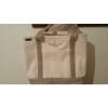 Lands End Tote Heavy Duty Canvas Shopper Large  Weekender Beach Bag Beige/Taupe