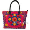 Indian Cotton Tote Shoulder Embroidery Suzani Handbag Woman Beach Boho Bag  jk23