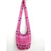 SMALL GIFT SUMMER BEACH SHOULDER BAG CUSTOM NATIVE TOP HOBO ELEPHANT THAI PINK