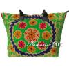 Indian Cotton Tote Shoulder Embroidery Suzani Handbag Woman Beach Boho Bag  jk17