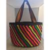 NEW HANDMADE WAYUU MOCHILA extra large 00% COTTON TOTE shoulder beach black BAG