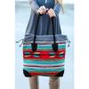 My Azteca Beach Tote Bag (Gray/Red)