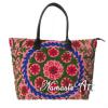 Indian Cotton Tote Shoulder Embroidery Suzani Handbag Woman Beach Boho Bag  jk36