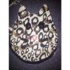 Leopard Cheetah Print Tote Bag Travel Purse Cat Kitten Forever 21 Beach Bag