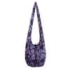 BUTTERFLY FLOWER BAG SLING YOGA HOBO BOHO BEACH THAI PURPLE TRAVEL SHOULDER GIFT