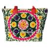 Indian Cotton Embroidery Suzani Tote Shoulder Handbag Woman Beach Boho Bag  jk14