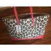 NWT MAGID LARGE TOTE BAG womens PURSE Cheetah Canvas BEACH TOTE DIAPER BAG