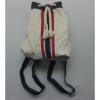 Sand n Sun Navy Blue Cream Red Cute Canvas Purse Bag Backpack Beach NWT Sling