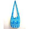 F3 BAG SLING SHOULDER GYPSY ADVENTURE BEACH HOBO BOHO BLUE/WHITE ELEPHANT CHILD