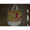 Tote Bag Hippy Style Purse Beach Bag Multi Colored Handmade Canvas Cool!