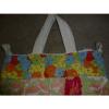 Tote Bag Hippy Style Purse Beach Bag Multi Colored Handmade Canvas Cool!