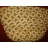 Basket Straw Beach Bag Beige With Gold