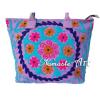 Indian Cotton Embroidery Suzani Tote Shoulder Handbag Woman Beach Boho Bag  jk15