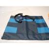 ULTA WOMEN&#039;S 2-IN-1 TRAVEL BEACH BLANKET TOTE BAG BLUE STRIPES 16&#034;X20.5&#034; NWT