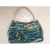 Etienne Aigner Designer Canvas Tote Handbag Purse Tropical Beach Cruise Bag VG+