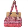 Wine red bohemian straw Plaited shoulder bags women handbags beach bag сумки