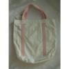 AMERICAN APPAREL COTTON CANVAS BEACH BAG WOMENS POCKET TOTE PURSE BAG OS