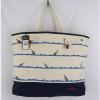 NWT RALPH LAUREN CANVAS CASCO BEACH BAG NAUTICAL BUOY PRINT BRAIDED ROPE TOTE