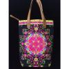 Printed Canvas Tribal Beach tote bag handmade summer Mandala purses Festival