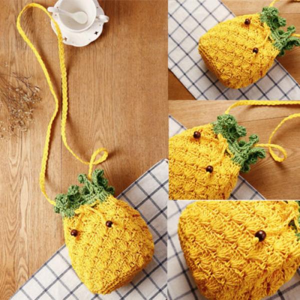 Cute Yellow Pineapple Women Girls Crossbody Bag Summer Beach Shoulder Bags New #1 image