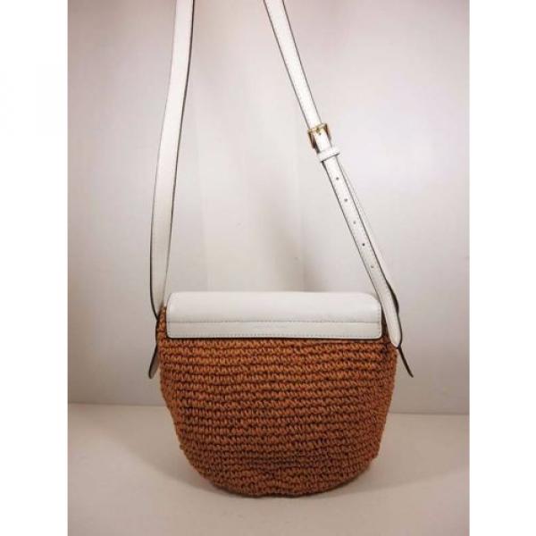 MICHAEL KORS  NAOMI  Woven Straw MD Cross body Bag Msrp $248.00 #3 image