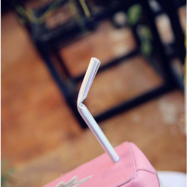 Cute Laser Shoulder Chain Bag Straw Milk Box Cross-body Bag Mobile Phone Wallet #4 image