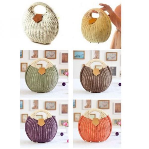 Women&#039;s Straw Handbag Rattan Bag Tote Handbag Summer Beach Bags Small Brand Bag #1 image