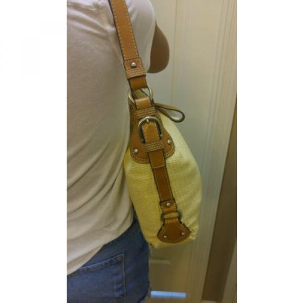 Womens FOSSIL STRAW PURSE BEIGE shoulder bag #2 image