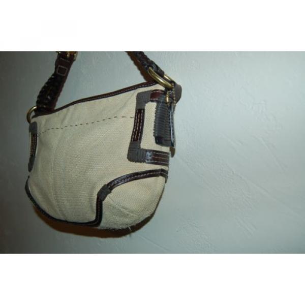 Coach Straw and Leather Hand Bag 4710 #2 image