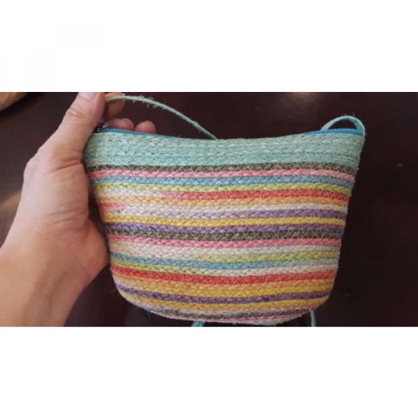 Handmade Natural Fiber Cross Body Bag, Sisal Cross Body Beach bag, Straw Bag #4 image