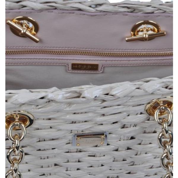 DOLCE &amp; GABBANA RUNWAY Bag Handbag Strawbag Beige Sac a Main 02562 #5 image