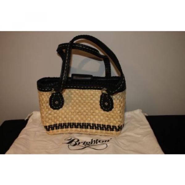 Brighton Straw and Leather Shoulder Bag #2 image