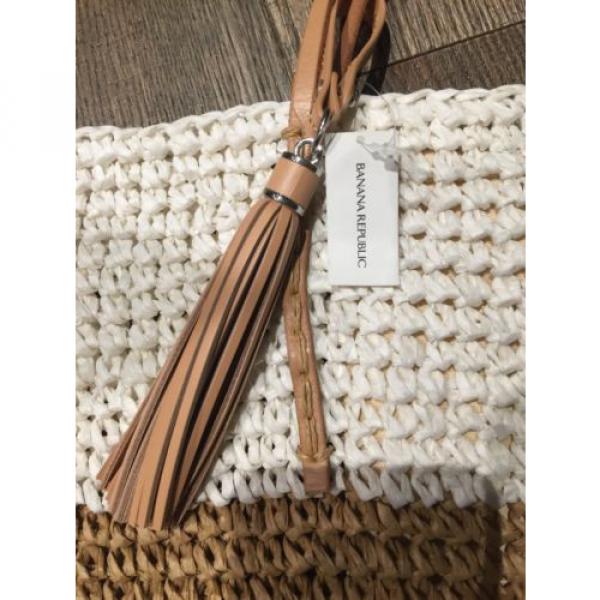 Nwt Banana Republic Straw Bag Purse Tote Island Style Vacation #2 image