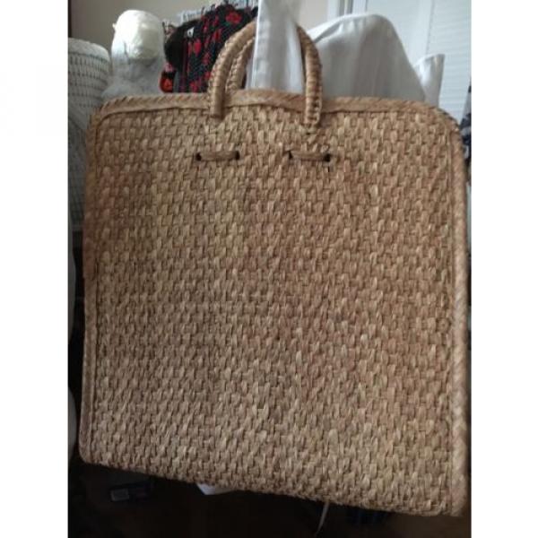 Vintage ACAPULCO Mexico Souvenir Straw Shopping / Beach Bag LARGE #3 image