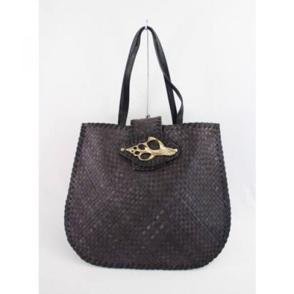 Felix Ray Women&#039;s Dark Plum Woven Straw Shoulder Bag Handbag #1 image