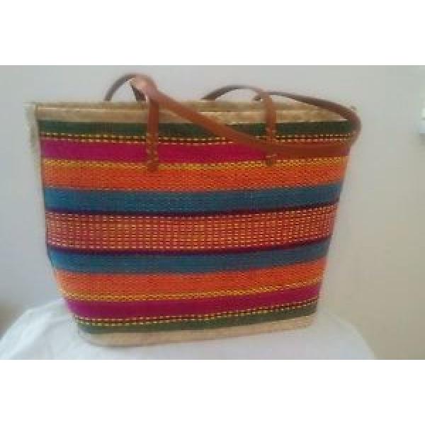 LUCKY BRACK STRAW TOTE BAG-NEW #1 image